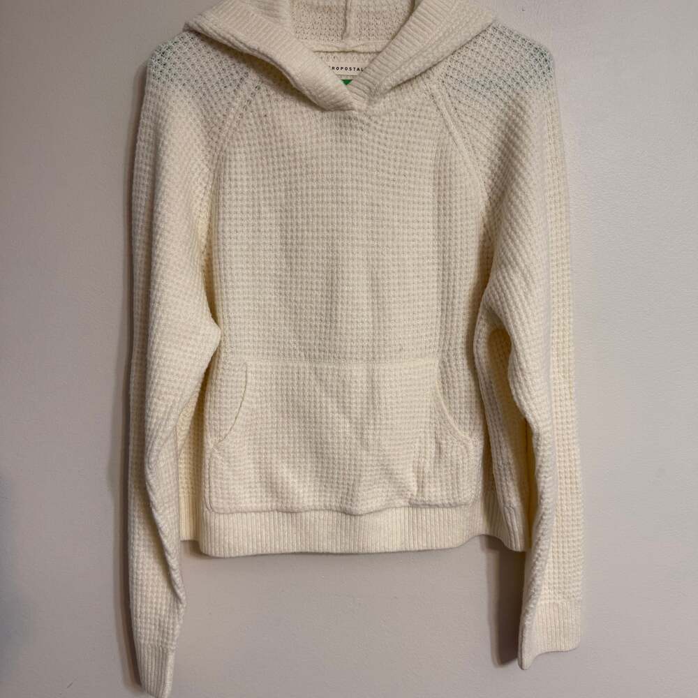 Aeropostale Waffle Knit Pullover Hoodie‎